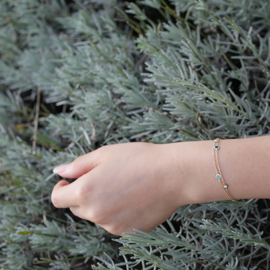 Azzurro - 18k Arany karkötő