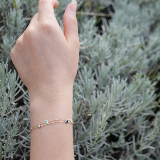 Azzurro - 18k Arany karkötő