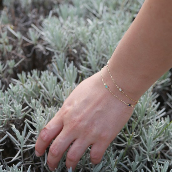 Azzurro - 18k Arany karkötő