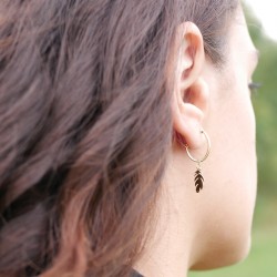 Piume - 14k Arany fülbevaló